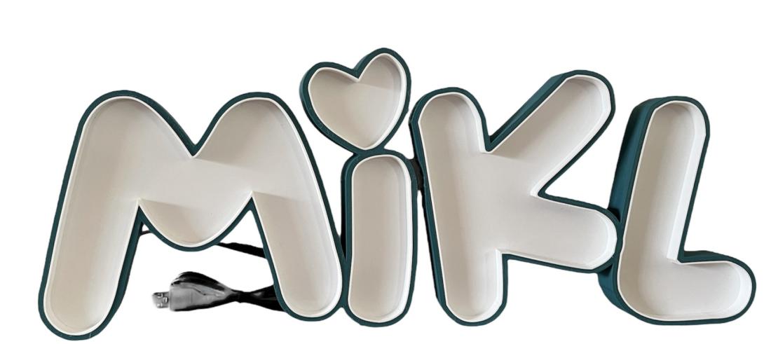 Grand Mot lumineux à partir de